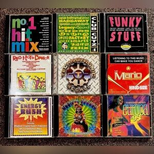 Lot Of 9 CDs. Techno Electronica Dance Music. Mc Mario, Technotronic Recall. !!